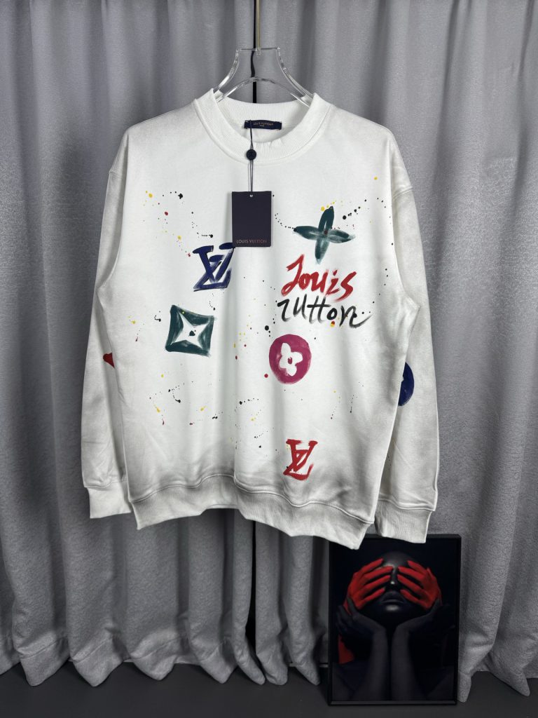 White Artistic Logo Sweatshirt