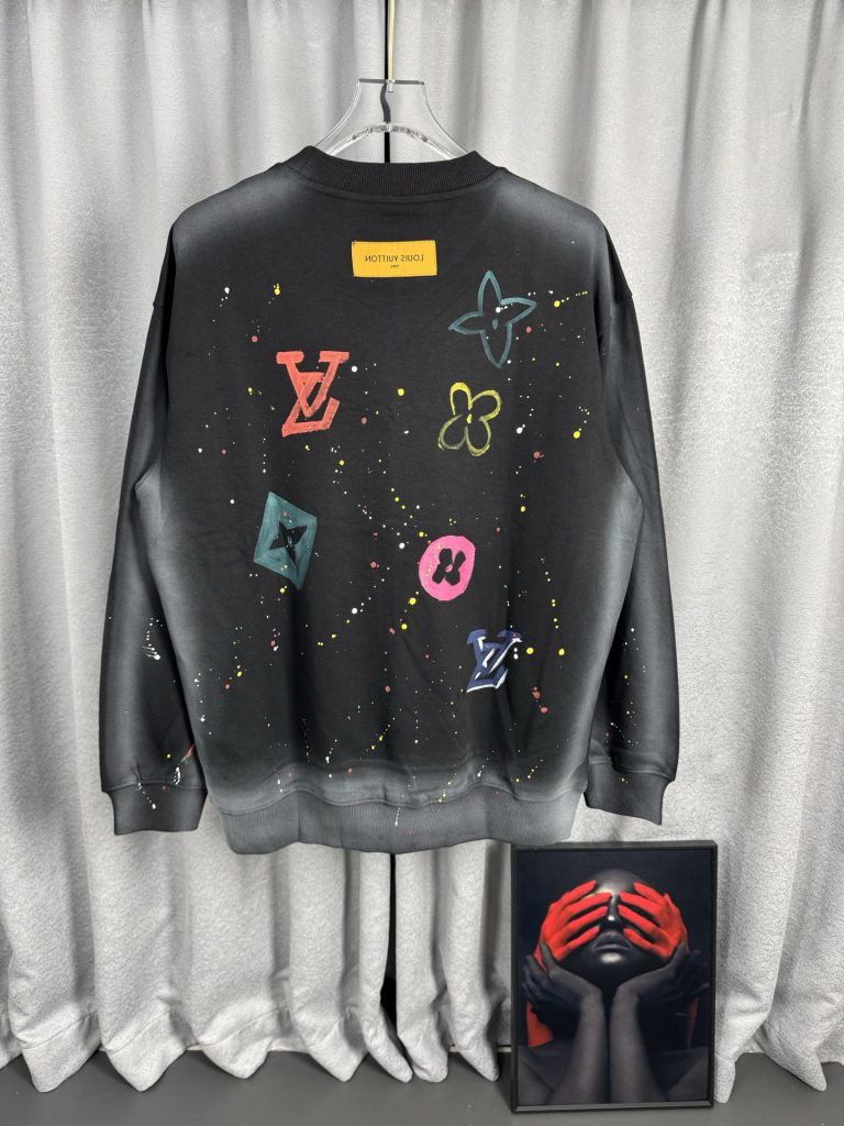 Black Artistic Logo Sweatshirt
